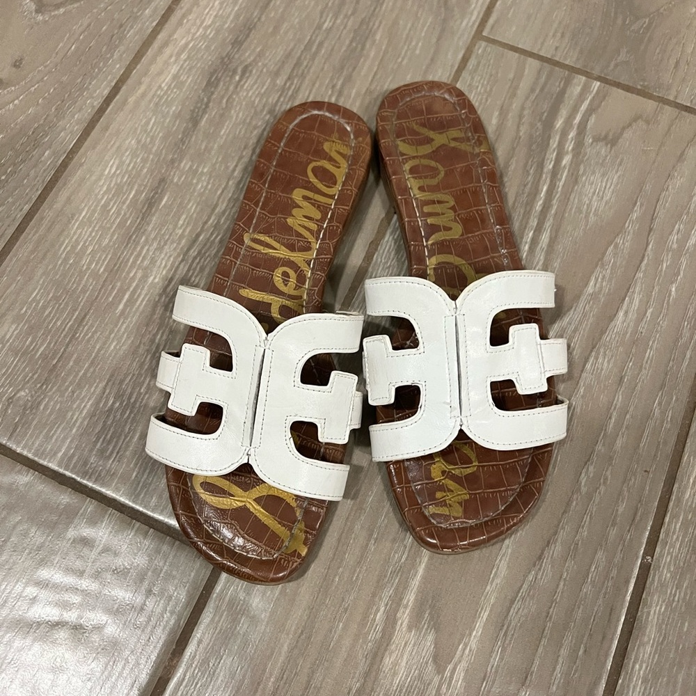 White Sam Edelman Sandals
